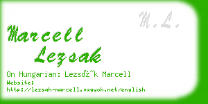 marcell lezsak business card